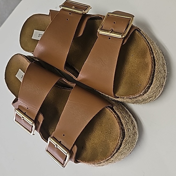 Steve Madden Shoes - Steve madden shoe platform women's 8 espadrilles sandal slip on adjustable strap